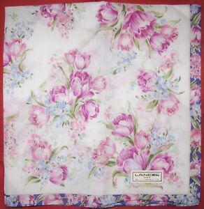 LANCEL *Pink Tulips Handkerchief 45cm /CHUUBAI*22