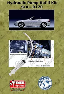 96-04 Mercedes Hydraulic Pump Refill Kit SLK Class Convertible R170 With Oil - Picture 1 of 1