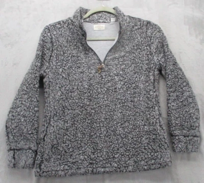 Всепогодный толстовка женщин средний серый смесь шерпа 1/4 молнии пуловер - Изображение 1 из 4