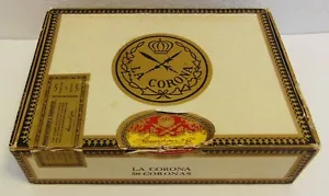 Vintage La Corona Alvarez Lopez Karton Zigarrenkiste Papieretikett LEER! - Bild 1 von 9