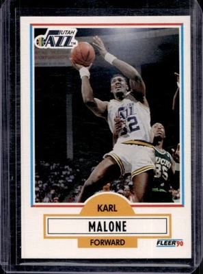 Fleer Karl Malone #188 Jazz 1990-91 Foto 1 de 2
