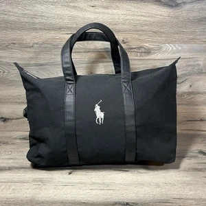 RALPH LAUREN Polo Fragrances Black Duffle Bag Gym Weekender Carry On Travel - Bild 1 von 8