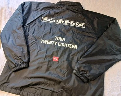Drake Scorpion Tour 2018 Mens Black Nylon Snap Up Windbreaker Jacket Sz Large - Image 1 of 4