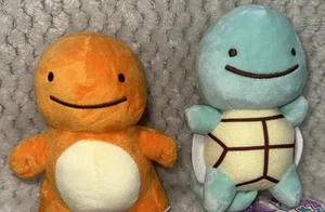 NEW Pokemon Transform Ditto Plush:  Doll Toy Charmander, Squirtle 6in - Picture 1 of 6