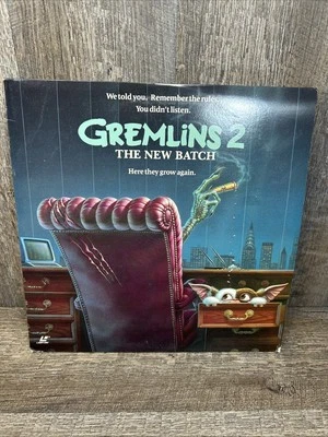 Vintage Gremlins 2: The New Batch Widescreen Laserdisc LD Horror Gizmo - Image 1 of 4