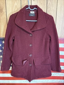 De Colección LL Bean Bellandi Italiano Lana Hervida Suéter Abrigo Chaqueta Mujeres Pequeño Reg - Imagen 1 de 5