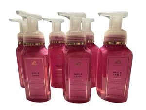 6er Set - BATH & BODY WORKS ROSE & AMBER WHITE BARN SANFT SCHÄUMENDE HANDSEIFE - Bild 1 von 3