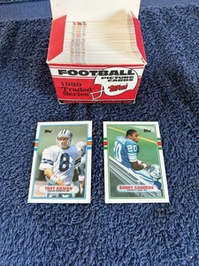 1989 Topps Football Traded Set Aikman, Deion, Barry Sanders, Derrick T. - Bild 1 von 1