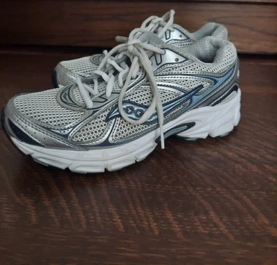 Zapatillas de tenis para mujer Saucony Grid Phantom 2 plateadas y azules talla 6 Foto 1 de 4