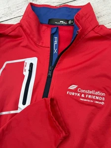 Pullover RLX Ralph Lauren Para Hombre 1/4 Cremallera XL Rojo Golf Informal Furyk & Friends PGA - Imagen 1 de 5