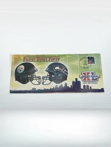 Super Bowl XL Pitts Steelers/Seattle Seahawks- HOSTED IN DETROIT- Stamp Envelope - Picture 1 of 4