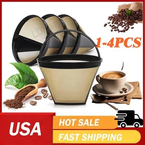 Wiederverwendbarer #4 Kegel Stil Kaffeefilter für Cuisinart, Black & Decker Kegelform - Bild 1 von 15