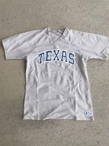 Herren Vintage Texas Rangers Sand Strick V-Ausschnitt Trikot-Large - Bild 1 von 5