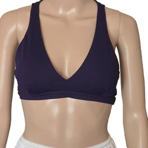 Lululemon Raise The Barre strappy back dark purple Bra size 6 - Picture 1 of 8