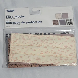 Old Navy Erwachsene 5er Pack Multi Dreilagig Stoff Plissee Gesichtsmasken Ohrversteller - Bild 1 von 3