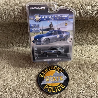 Greenlight 1/64 2024 Mustang GT Kentucky State Police Exclusive Trooper patch - Image 1 of 4