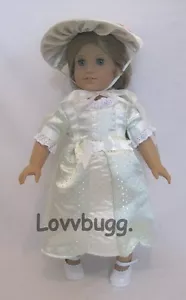 Colonial Repro Sommer Dres für American Girl Eliziz 18" Puppenkleidung KOSTENLOSER VERSAND HINZUGEFÜGT - Bild 1 von 16