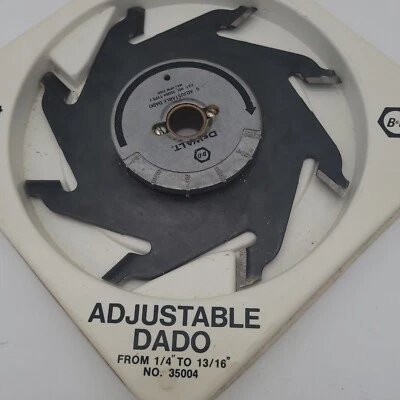 DeWalt Black & Decker Quick Set II 6" Ajustable Dado Nº 35004 1/4"-13/16" Foto 1 de 4