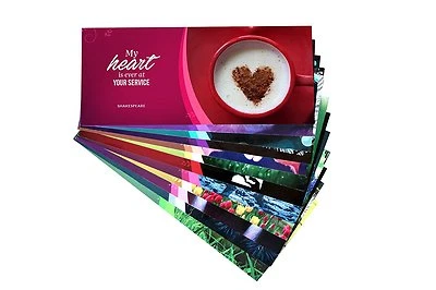 Romantic Love Cards | 12 Red Love Message Notes with Love Quotes - Image 1 of 3