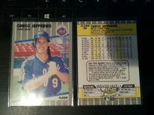 1989 Fleer baseball #38 Gregg Jefferies, New York Mets RC