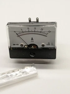 1 Stk. Panel Meter Analog 25A Class 2,5 / 60x46mm EM60 Pop Electronics - Bild 1 von 1