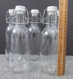5X Swing-Top Bottle 17 oz EMILIA Bormioli Rocco Wide w/ Gaskets Italy Kombucha - Picture 1 of 21