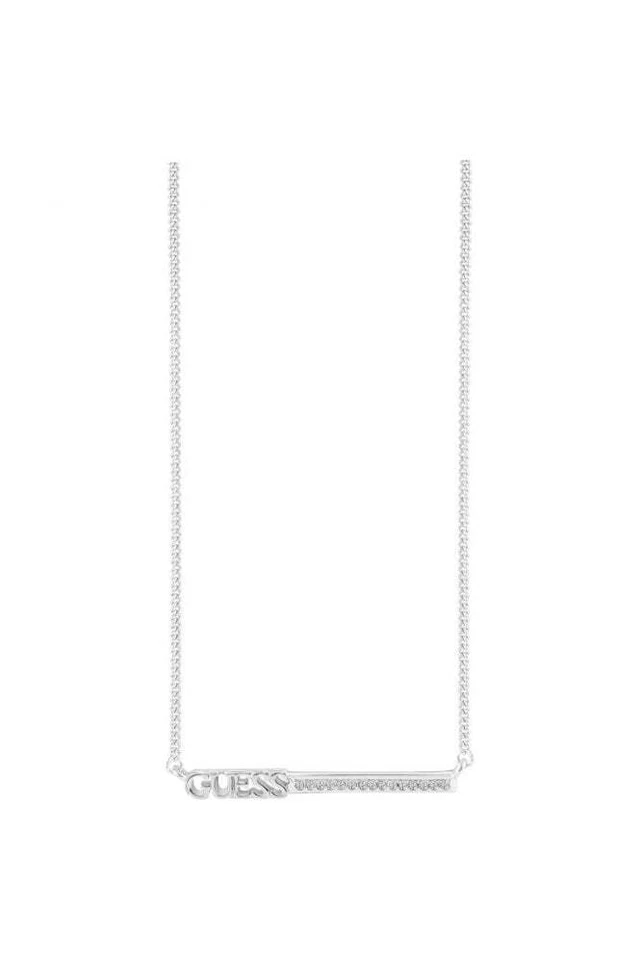 Ladies Guess Collana lineare placcata in argento UBN82033 - Immagine 1 di 1