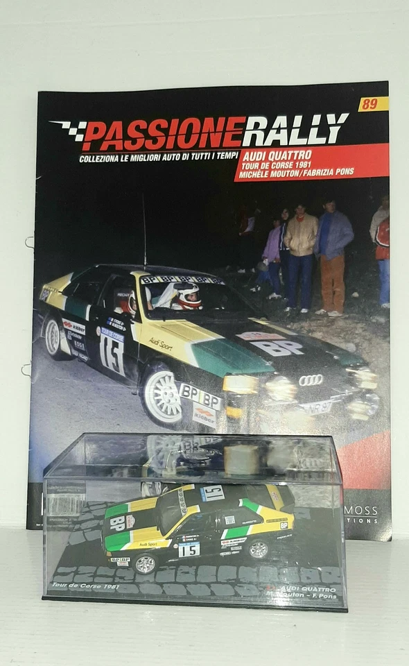 AUDI QUATTRO TOUR DE CORSE 1981 CON FASCICOLO SCALA 1/43 - Immagine 1 di 1
