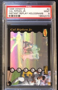 1996 Pinnacle Denny's Instant Replay Full Motion Holograms Cal Ripken Jr PSA 9