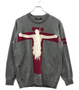 UNDERCOVER x EVANGELION Maglia Uomo Lilith Cross Grigio Collabo Edizione Limitata - Foto 1 di 4