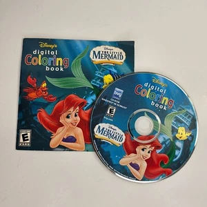 Disney The Little Mermaid Digital Coloring Book PC Game Disc Windows 98 - Picture 1 of 6