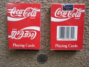 ORIGINAL 2 decks of VINTAGE Coke PLAYING CARDS Coca-Cola - Picture 1 of 1