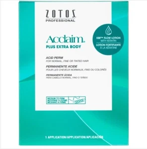 Zotos Acclaim Plus Extra Body Perm: Normal, Fine, Tinted Hair BUY 4 GET 1 FREE! - Picture 1 of 5