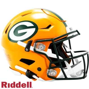 NIB Riddell Green Bay Packers Full Size Speedflex Helmet Yellow Green - Picture 1 of 3
