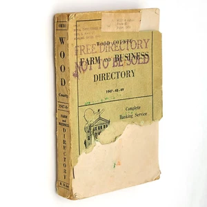 Directorio de granjas y negocios 1947 Wood County [Ohio] ~ genealogía - Imagen 1 de 3