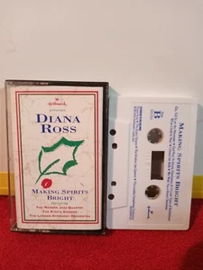 RARE OOP Diana Ross CASSETTE TAPE Making Spirits Bright CHRISTMAS Hallmark 12trx - Picture 1 of 3