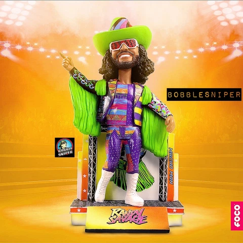 RANDY SAVAGE Macho Man WWE WWF Wrestling Limited Ed WrestleMania Bobblehead Cover