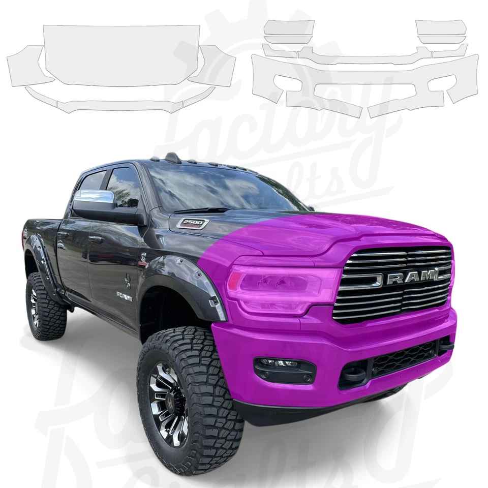 Stone Guard Paint Protection Film Clear Bra PPF fits Dodge Ram 2500 2019-2024 - Image 1 of 4