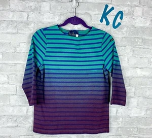 Madewell Dip Dye Le Minor 105 $ Shirt Top Gr. Small 2 Ombre neu mit Etikett - Bild 1 von 5