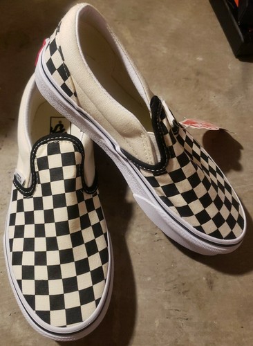 Mocassino VANS Big Kids classico slip on a scacchiera nero bianco sneaker taglia 2 0 M