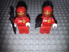 LEGO Minifiguren Ferrari 2 Stück 973 Mechaniker Team Schrauber Rennsport 8672