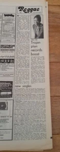 Reggae Scene new releases 1975 UK ARTICLE / clipping - Bild 1 von 1