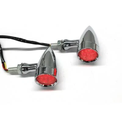 For Honda Shadow VT1100 VT750 VT500 VT250 Motorcycle Turn Signals Blinker Lights - Image 1 of 4