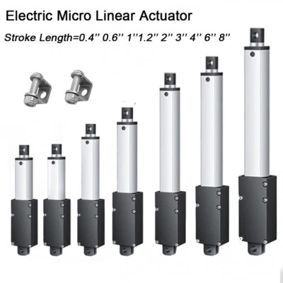 DC 12V Electric Micro Linear Actuator Mounting Bracket Stroke Length 0.4 in-8 in - Image 1 of 4