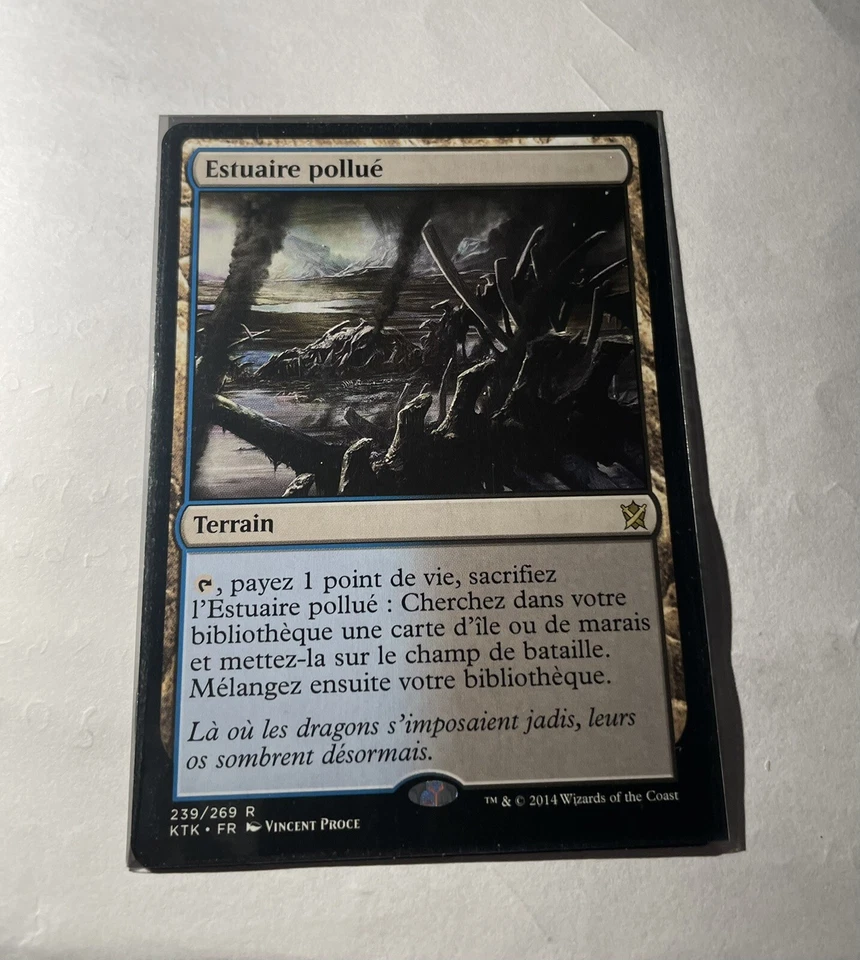 MTG Polluted Delta Khans of Tarkir 239/269 Regular Rare - French - Image 1 of 2