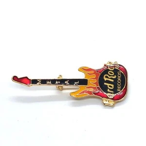 Metal Hard Rock Records Pin Lapel Enamel Collectible Vintage - Picture 1 of 3