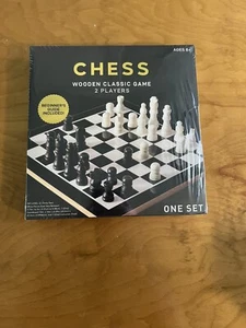 Chess Wooden Classic Game For Two Players - Brand New Sealed - Picture 1 of 3