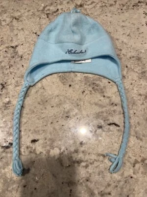Columbia Youth Pigtail Hat One Size Winter Fleece Cap Light Blue - Image 1 of 4