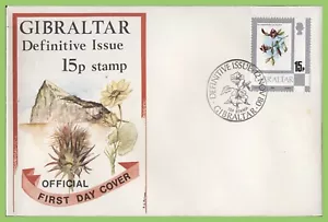 Gibraltar 1980 Winged Asparagus Pea flower First Day Cover - Picture 1 of 1