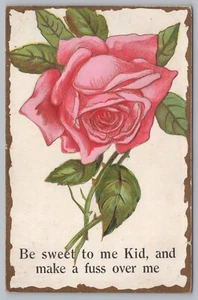 Be Sweet To Me Greetings Embossed 1909 Postcard TS-18A - Picture 1 of 2